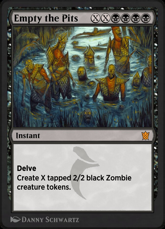 Empty the Pits KTK-72Y Khans of Tarkir Magic card