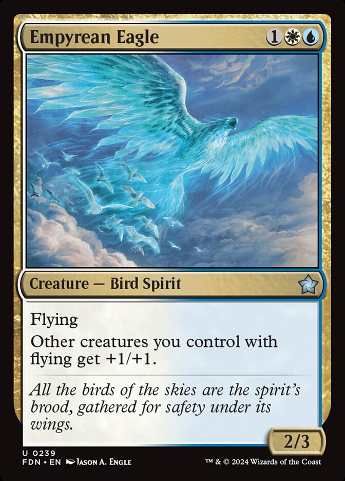 Empyrean Eagle FDN-239 Foundations Magic card