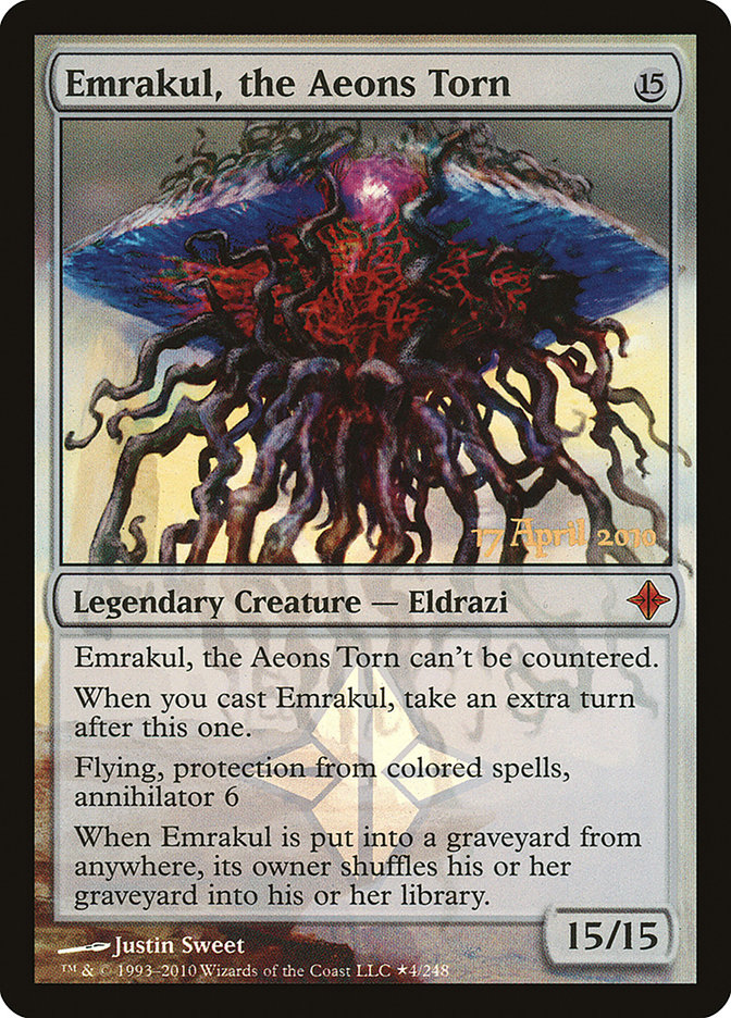 Emrakul, the Aeons Torn PROE-4STAR Rise of the Eldrazi Promos Magic card