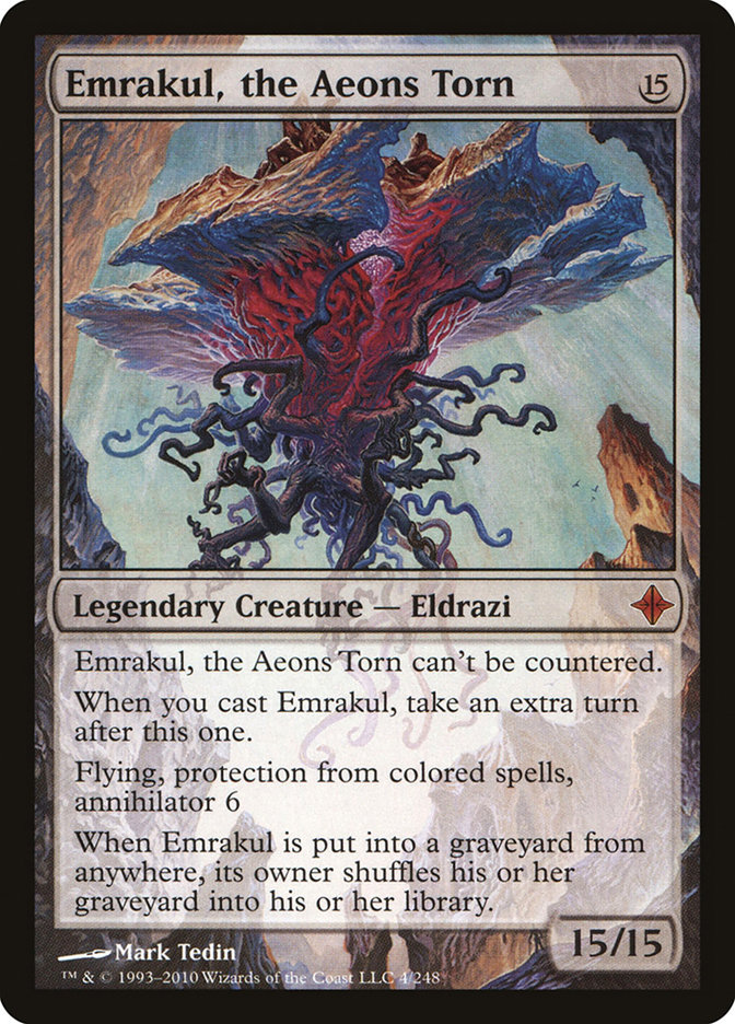 Emrakul, the Aeons Torn ROE-4 Rise of the Eldrazi Magic card