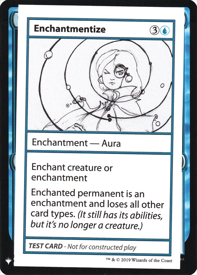 Enchantmentize CMB1-21 Mystery Booster Playtest Cards 2019 Magic card