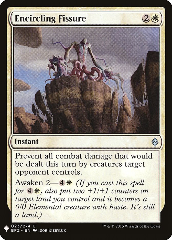 Encircling Fissure PLST-BFZ-23 The List Magic card
