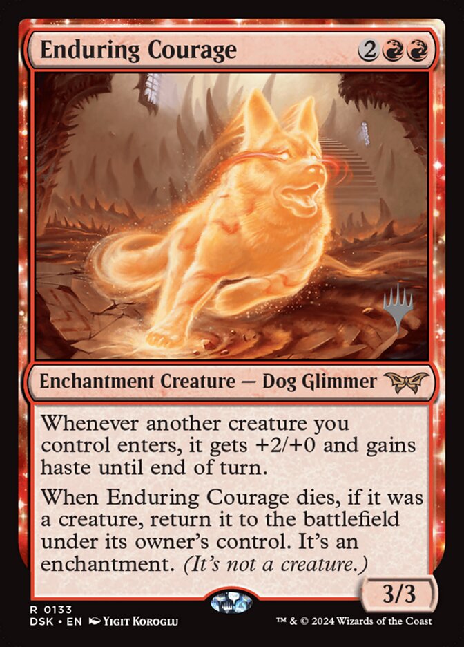 Enduring Courage PDSK-133P Duskmourn: House of Horror Promos Magic card