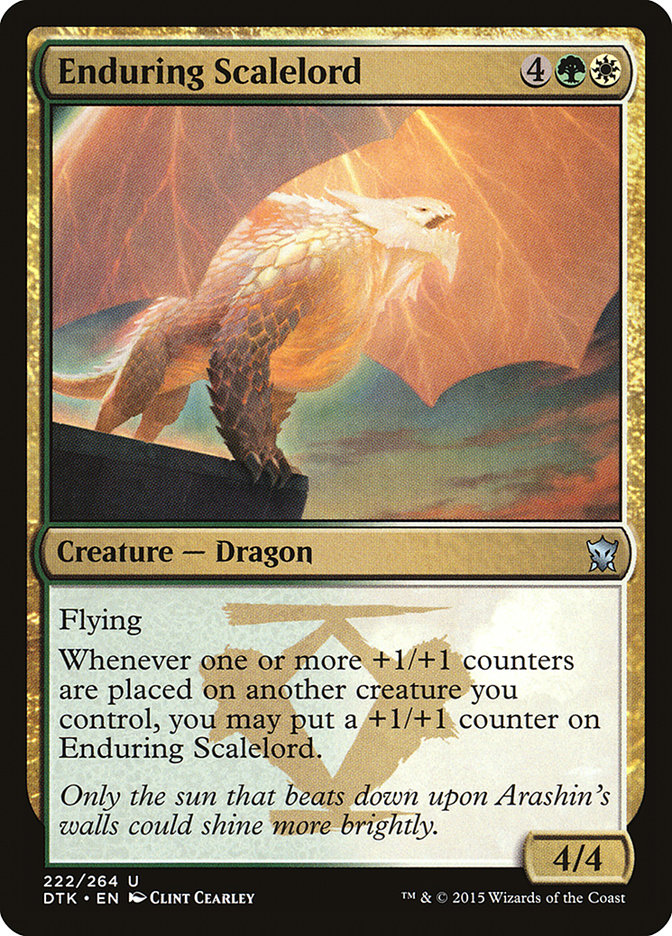 Enduring Scalelord DTK-222 Dragons of Tarkir Magic card