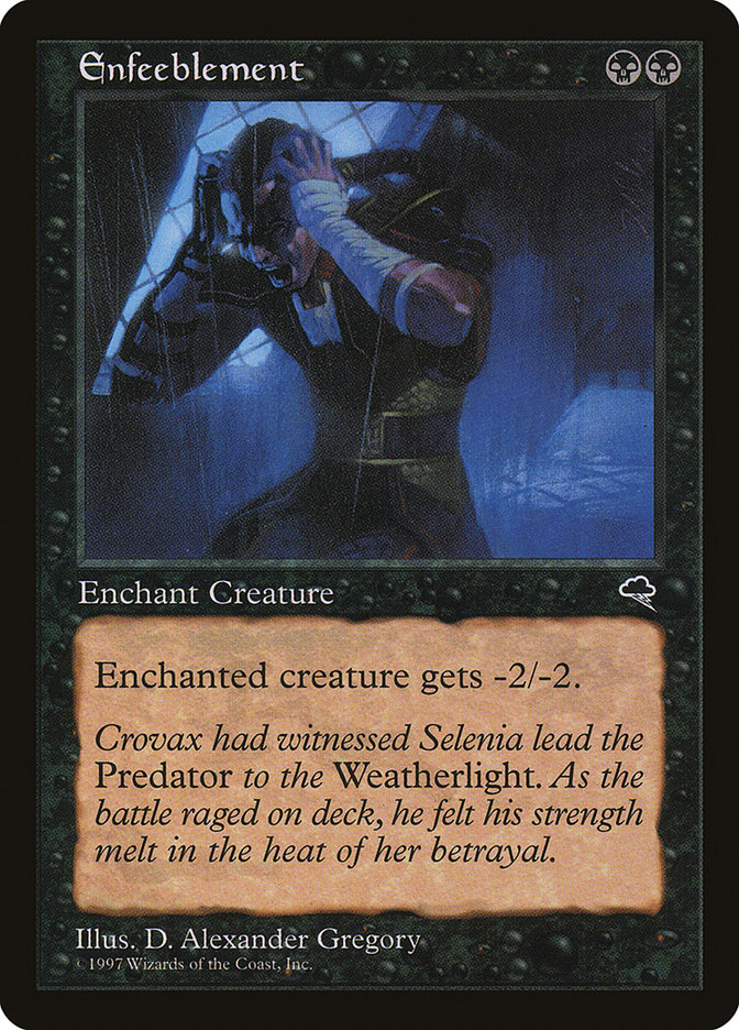 Enfeeblement TMP-133 Tempest Magic card