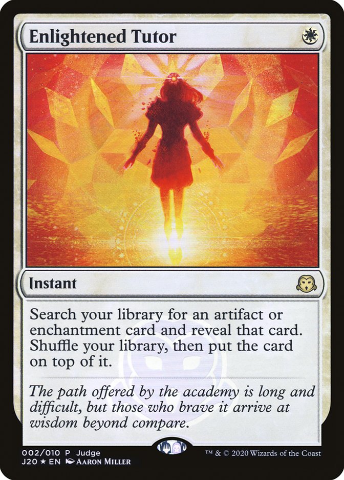 Enlightened Tutor J20-2 Judge Gift Cards 2020 Magic card