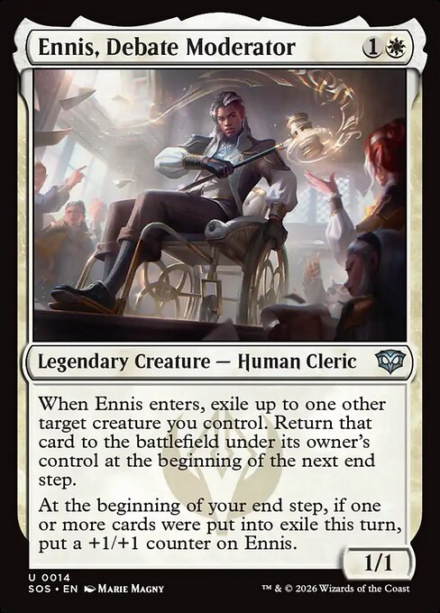 Ennis, Debate Moderator SOS-14 Secrets of Strixhaven Magic card