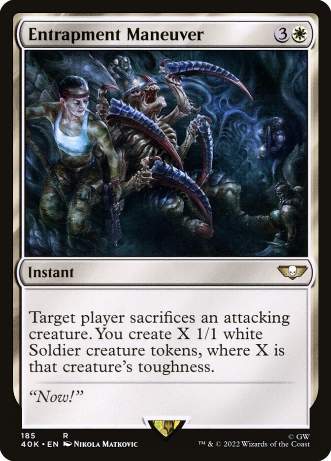 Entrapment Maneuver 40K-185 Warhammer 40,000 Commander Magic card