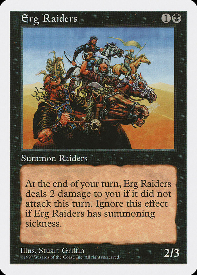 Erg Raiders 5ED-158 Fifth Edition Magic card
