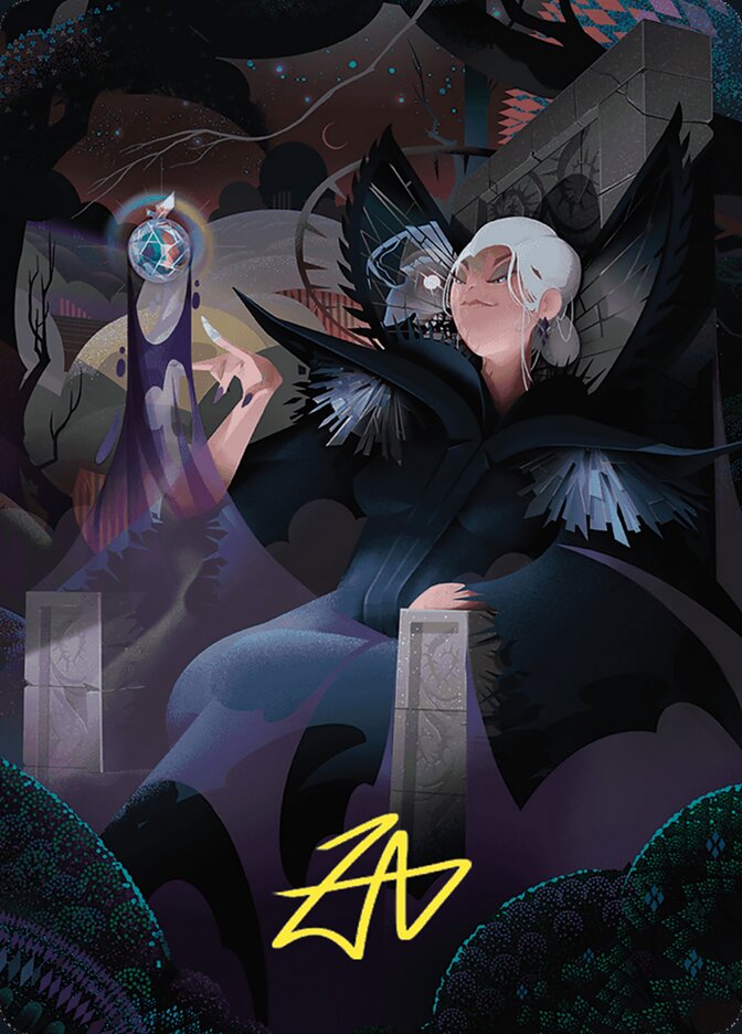 Eriette of the Charmed Apple // Eriette of the Charmed Apple AWOE-58 Wilds of Eldraine Art Series Magic card