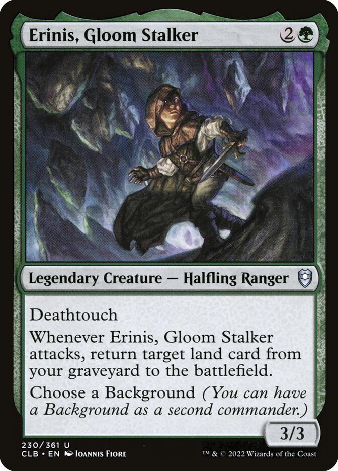 Erinis, Gloom Stalker CLB-230 Commander Legends: Battle for Baldur's Gate Magic card