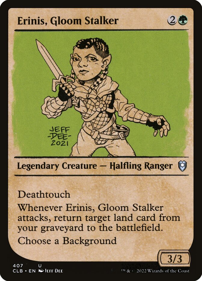 Erinis, Gloom Stalker CLB-407 Commander Legends: Battle for Baldur's Gate Magic card