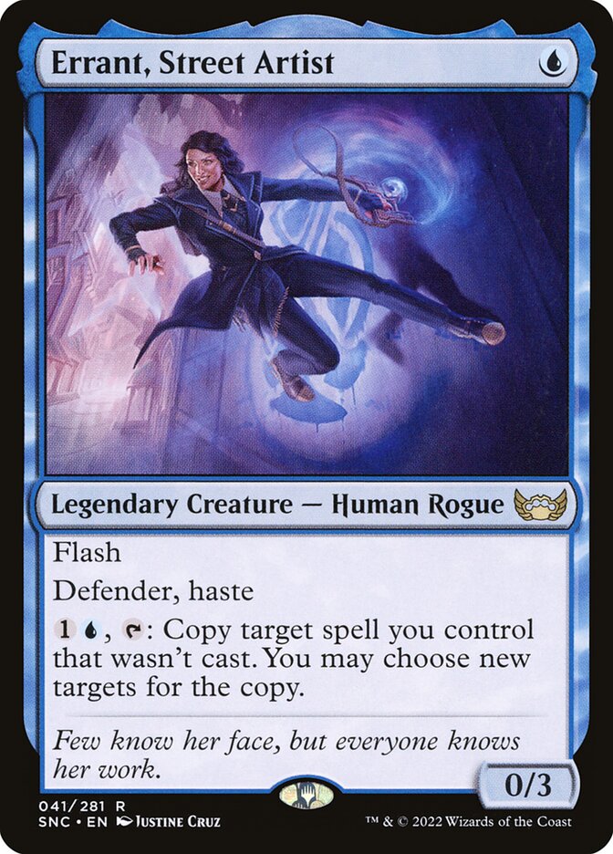 Errant, Street Artist SNC-41 Streets of New Capenna Magic card