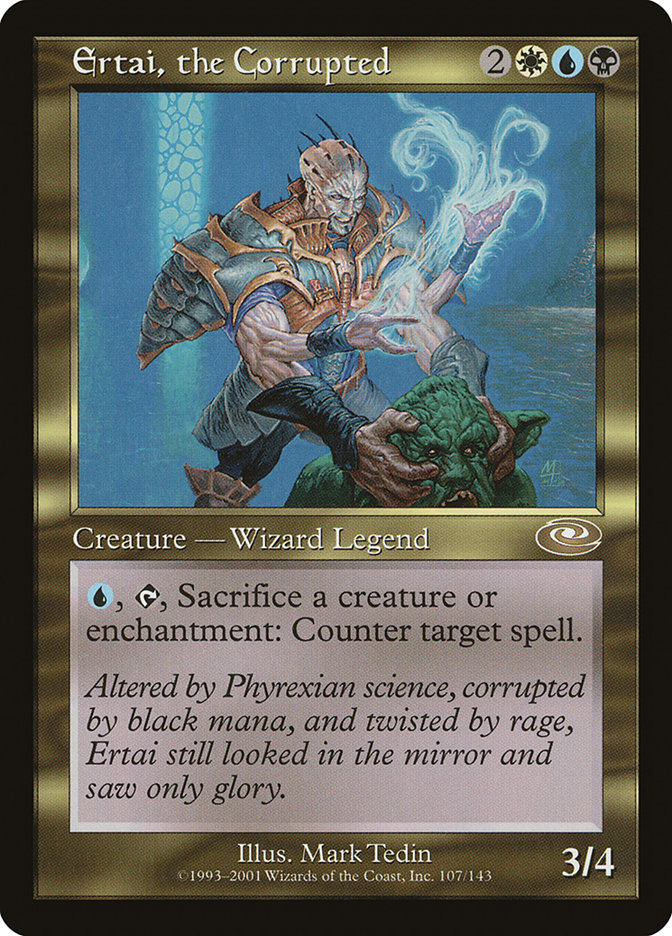 Ertai, the Corrupted PLS-107 Planeshift Magic card