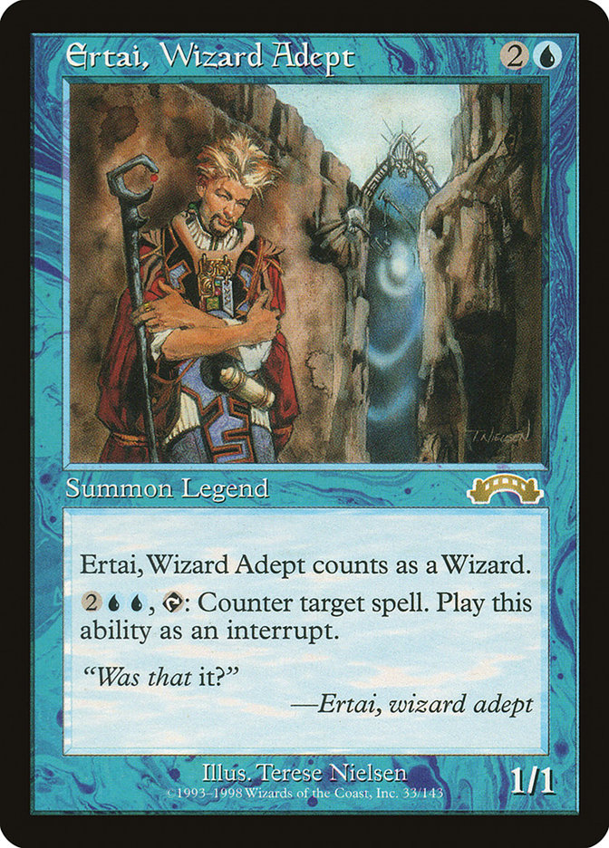 Ertai, Wizard Adept EXO-33 Exodus Magic card