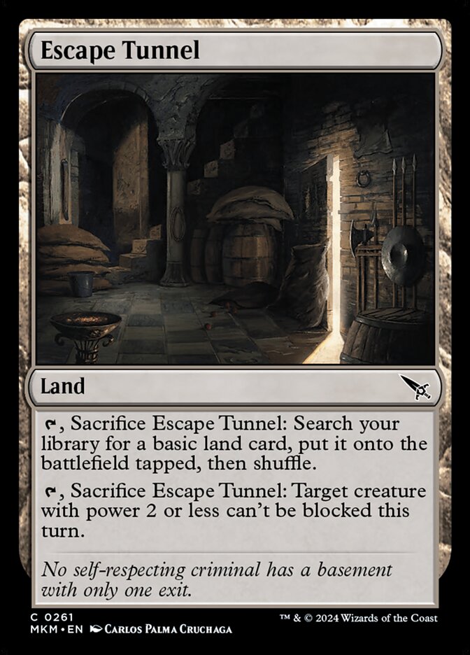 Escape Tunnel MKM-261 Murders at Karlov Manor Magic card