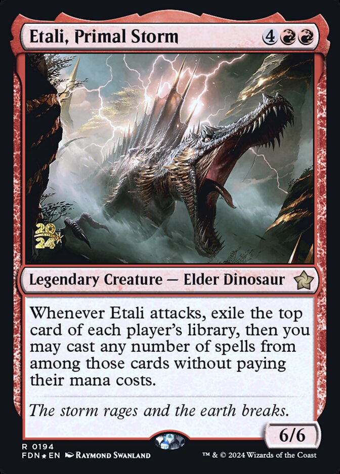Etali, Primal Storm PFDN-194S Foundations Promos Magic card