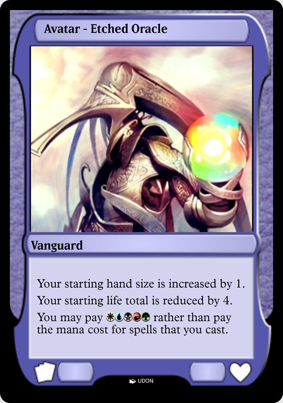 Etched Oracle Avatar PMOA-44 Magic Online Avatars Magic card