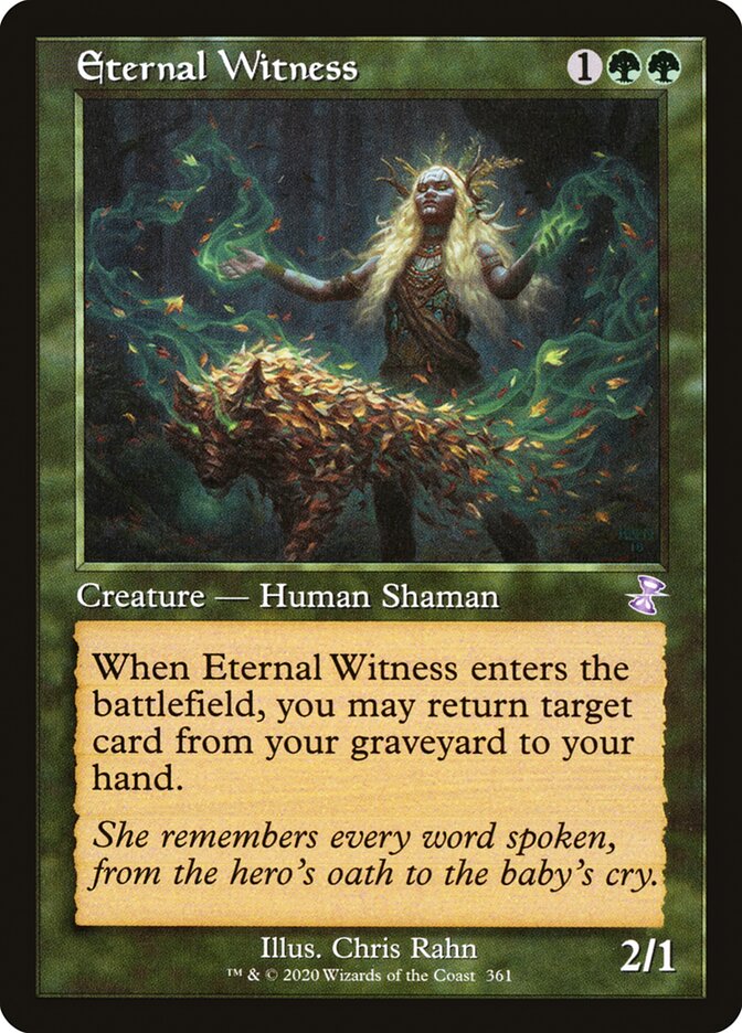 Eternal Witness TSR-361 Time Spiral Remastered Magic card