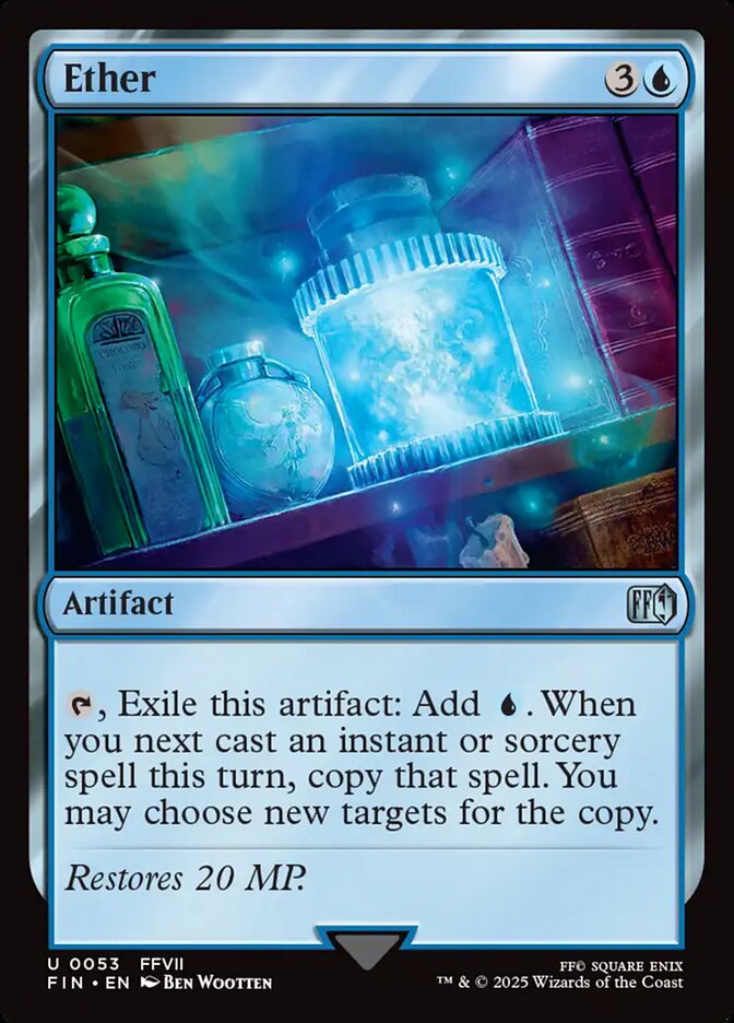 Ether FIN-53 Final Fantasy Magic card