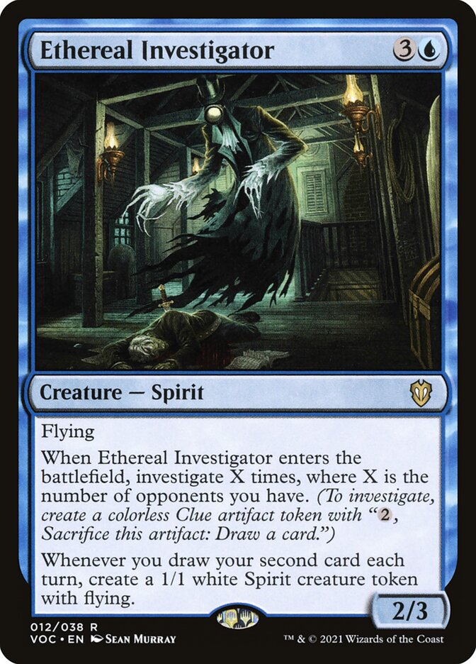 Ethereal Investigator VOC-12 Crimson Vow Commander Magic card