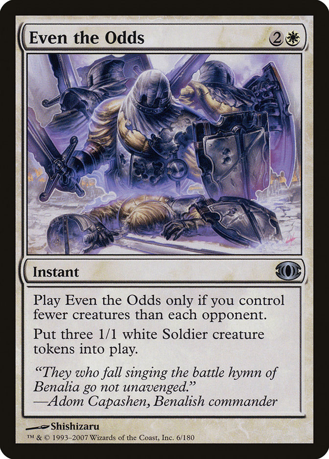 Even the Odds FUT-6 Future Sight Magic card