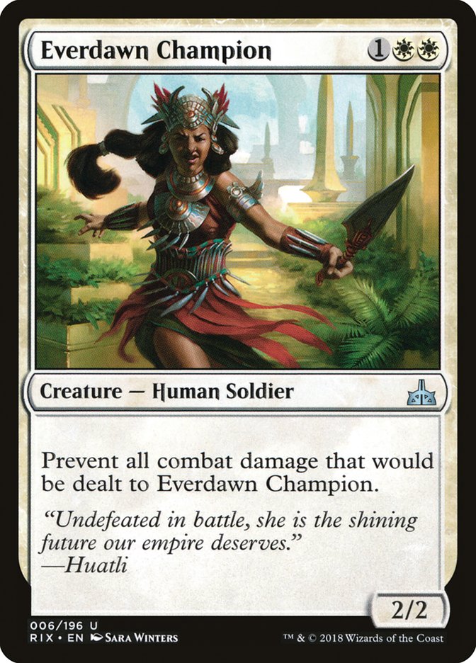 Everdawn Champion RIX-6 Rivals of Ixalan Magic card