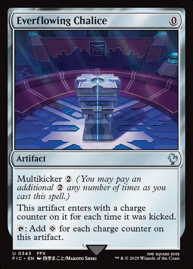 Everflowing Chalice FIC-343 Final Fantasy Commander Magic card