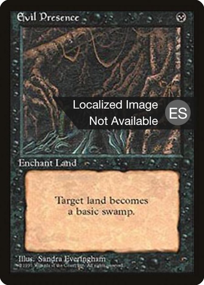 Evil Presence 4BB-136 Fourth Edition Foreign Black Border Magic card
