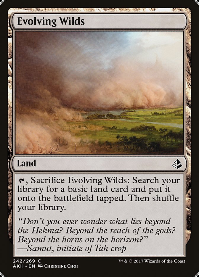 Evolving Wilds AKH-242 Amonkhet Magic card
