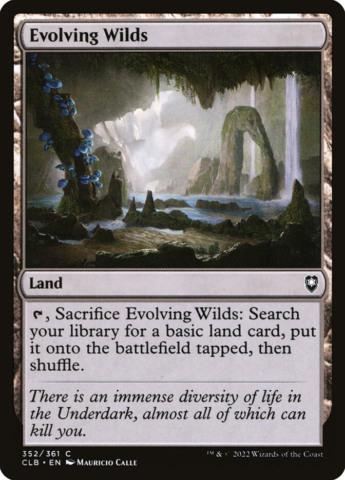 Evolving Wilds CLB-352 Commander Legends: Battle for Baldur's Gate Magic card