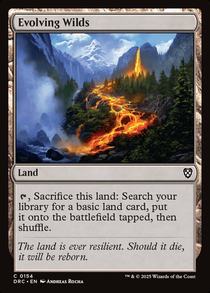 Evolving Wilds DRC-154 Aetherdrift Commander Magic card