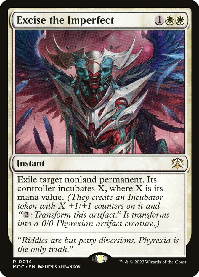 Excise the Imperfect MOC-14 March of the Machine Commander Magic card