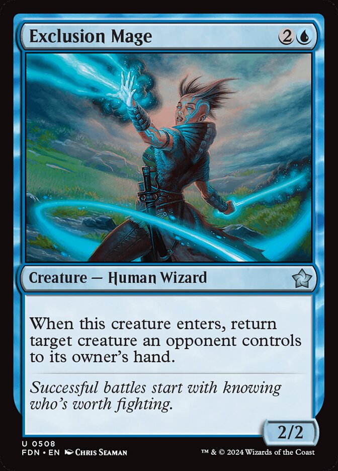 Exclusion Mage FDN-508 Foundations Magic card