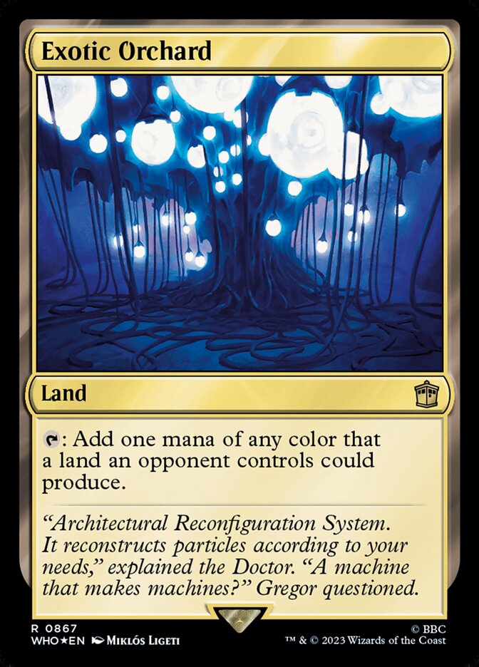 Exotic Orchard WHO-867 Doctor Who Magic card