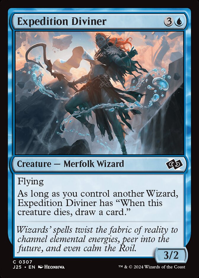 Expedition Diviner J25-307 Foundations Jumpstart Magic card