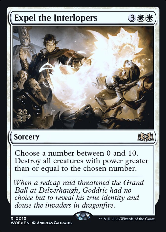 Expel the Interlopers PWOE-13S Wilds of Eldraine Promos Magic card