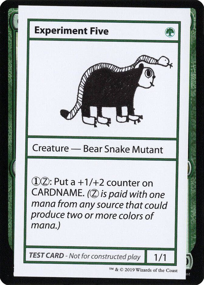 Experiment Five CMB2-73 Mystery Booster Playtest Cards 2021 Magic card