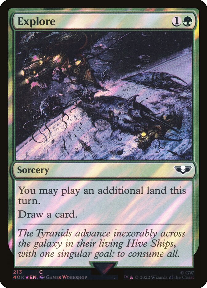 Explore 40K-213STAR Warhammer 40,000 Commander Magic card