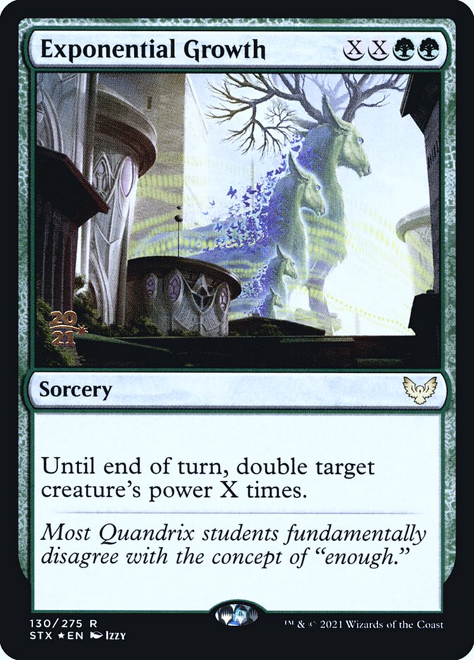 Exponential Growth PSTX-130S Strixhaven: School of Mages Promos Magic card