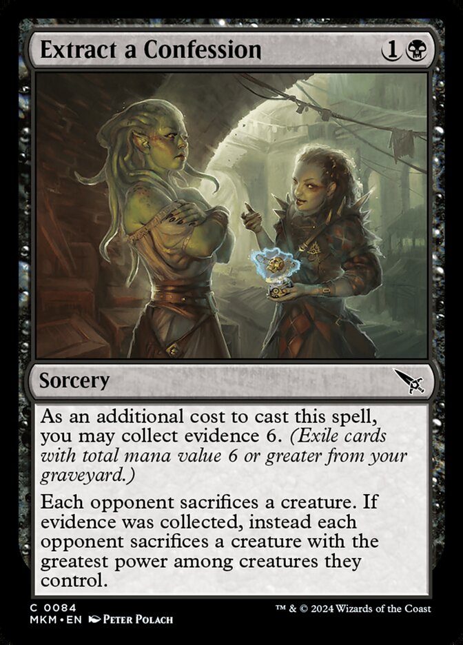 Extract a Confession MKM-84 Murders at Karlov Manor Magic card
