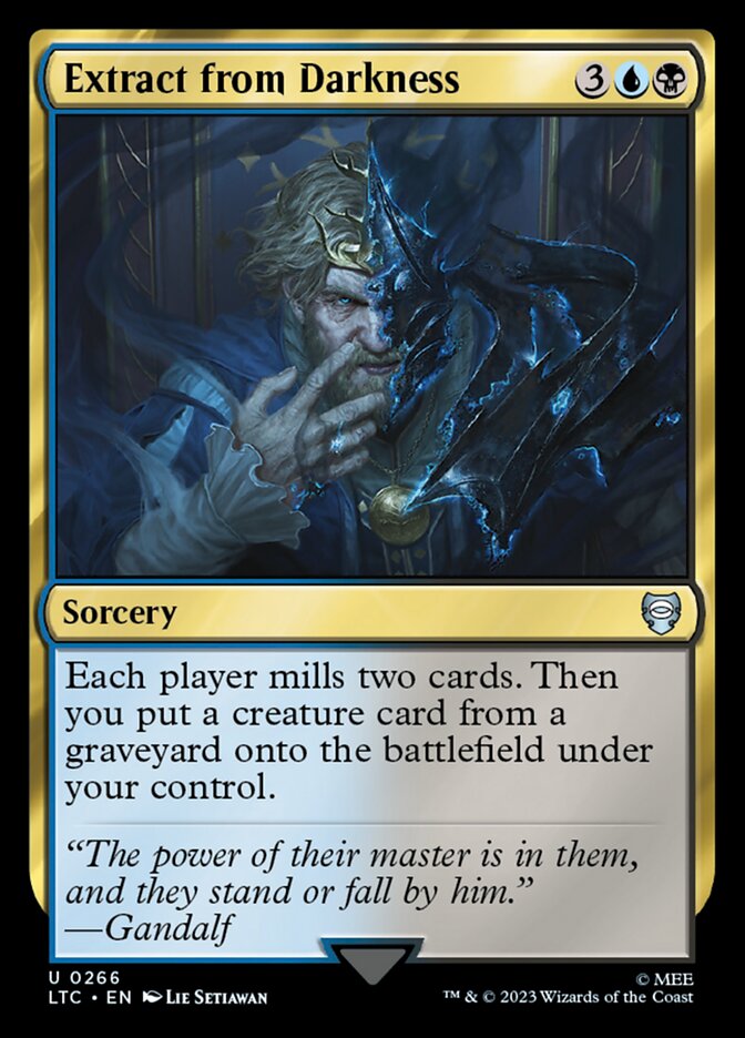Extract from Darkness LTC-266 Tales of Middle-earth Commander Magic card