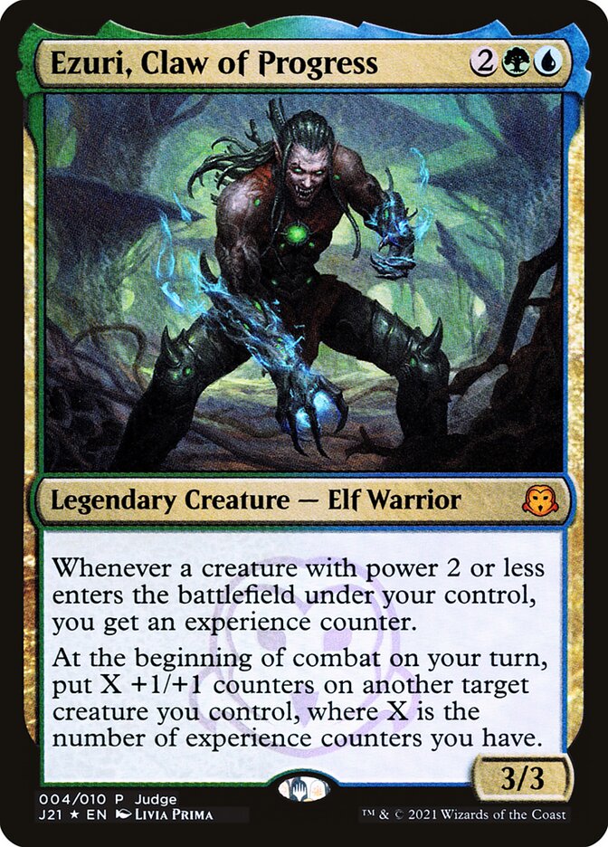 Ezuri, Claw of Progress PJ21-4 Judge Gift Cards 2021 Magic card