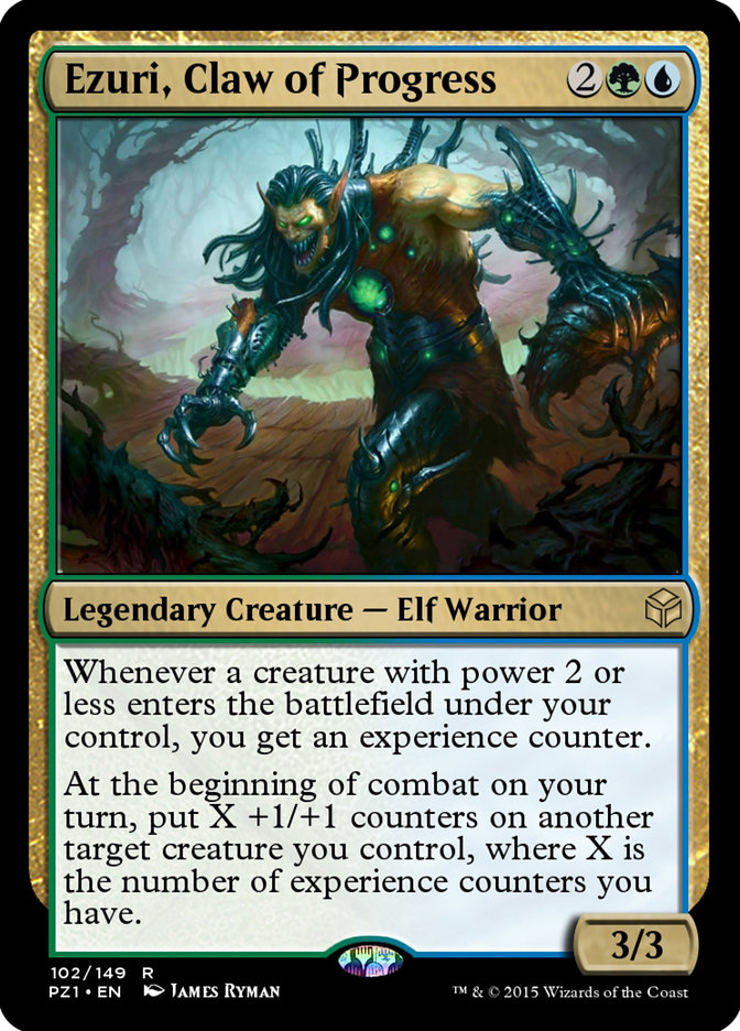 Ezuri, Claw of Progress PZ1-102 Legendary Cube Prize Pack Magic card