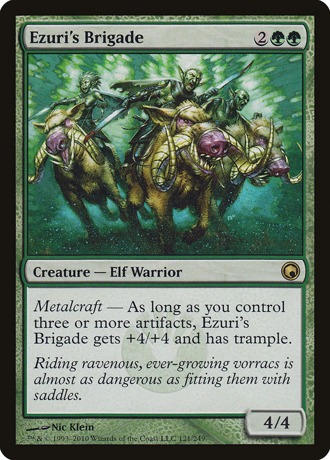 Ezuri's Brigade SOM-121 Scars of Mirrodin Magic card