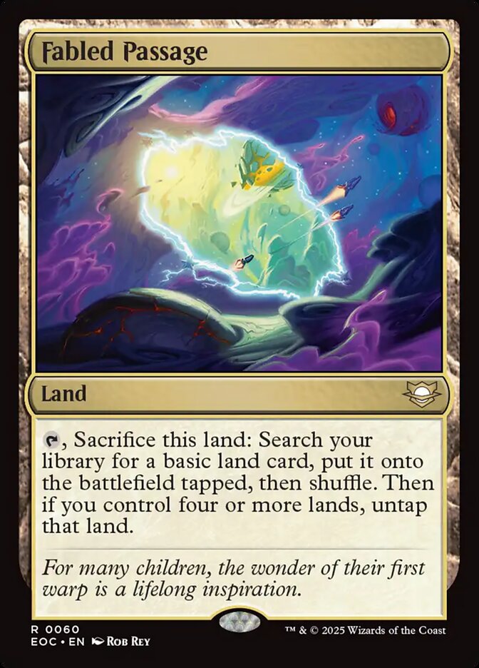Fabled Passage EOC-60 Edge of Eternities Commander Magic card
