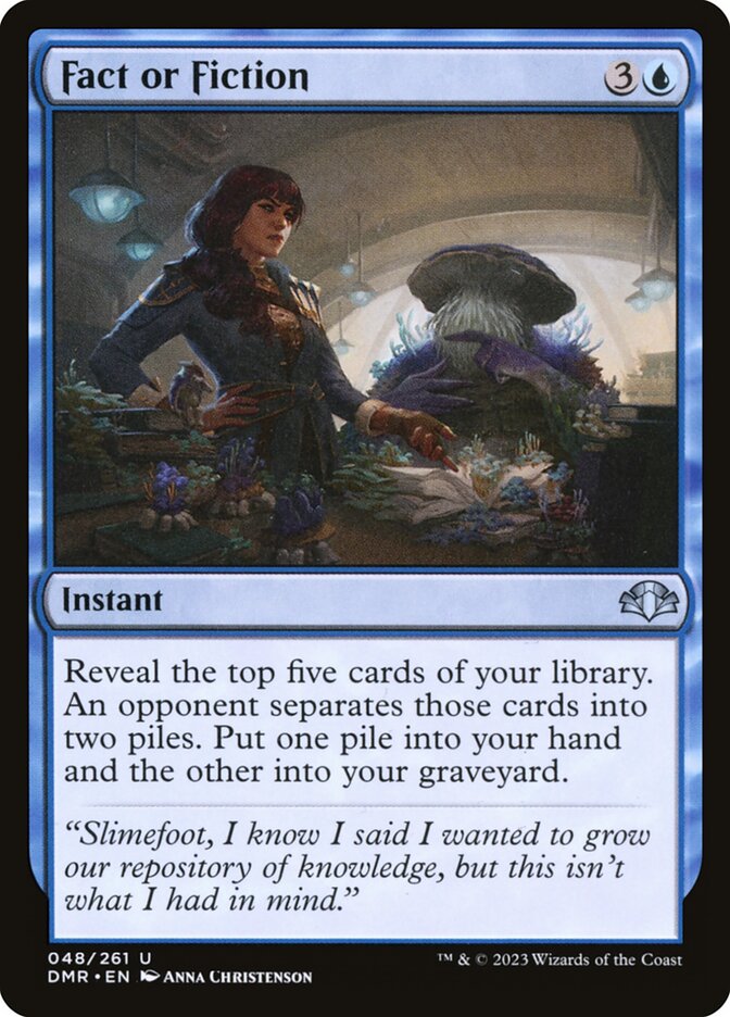 Fact or Fiction DMR-48 Dominaria Remastered Magic card