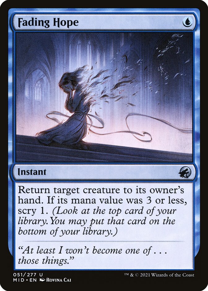 Fading Hope MID-51 Innistrad: Midnight Hunt Magic card
