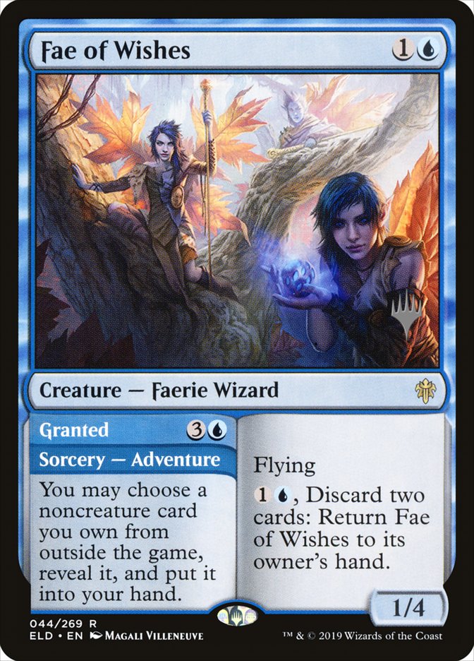 Fae of Wishes // Granted PELD-44P Throne of Eldraine Promos Magic card