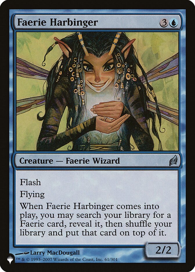 Faerie Harbinger PLST-LRW-61 The List Magic card